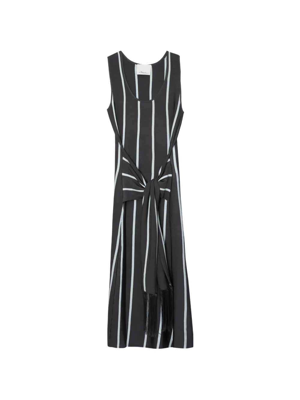 3.1 Phillip Lim striped tassel midi dress - Grigio