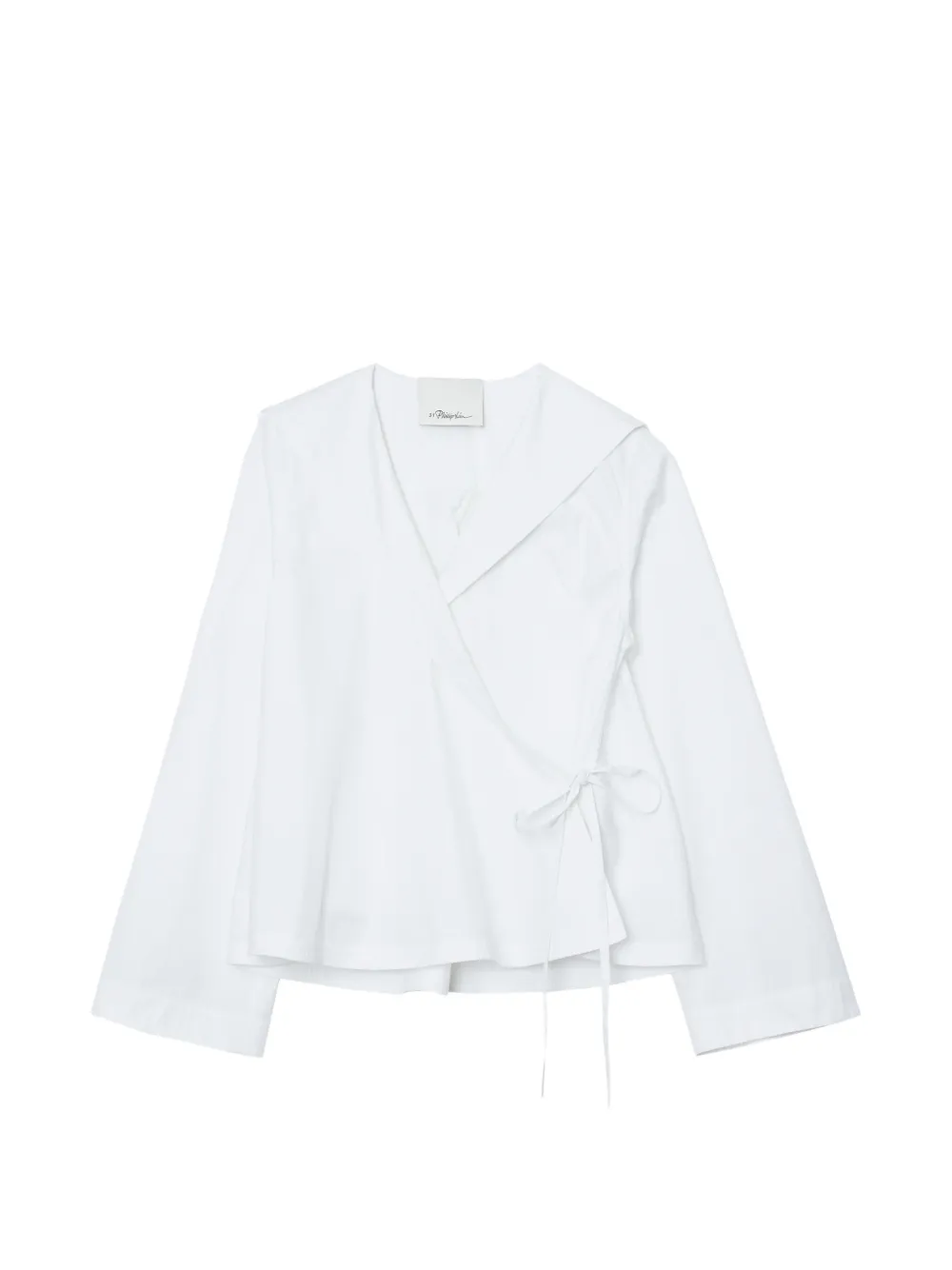 3.1 Phillip Lim Blusa con collo lavallière - Bianco