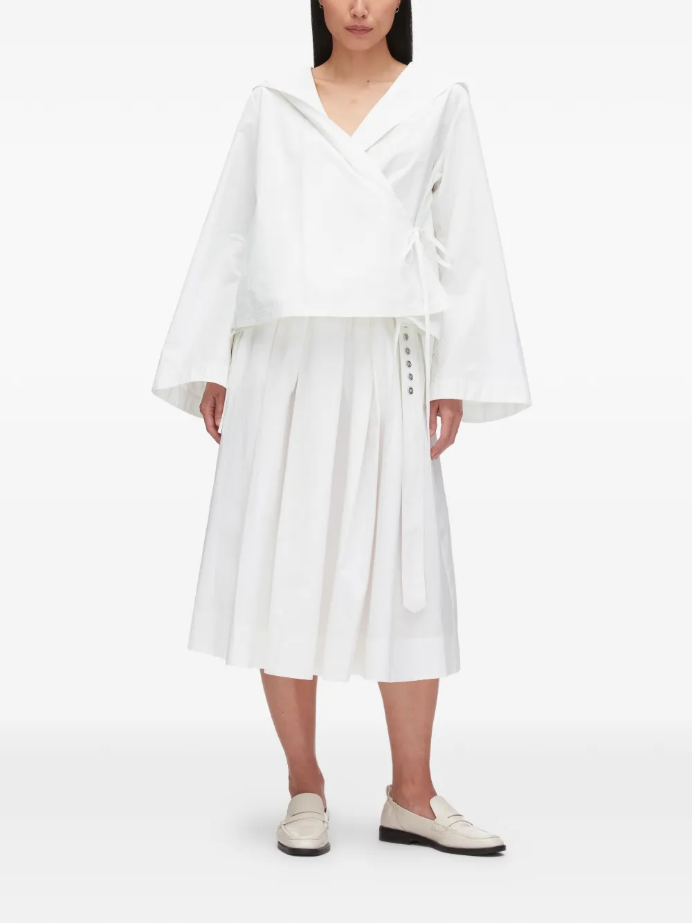  3.1 Phillip Lim Collar Tie Blouse - White 