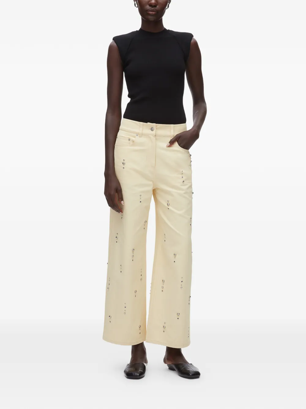  3.1 Phillip Lim Studded Jeans - Neutrals 