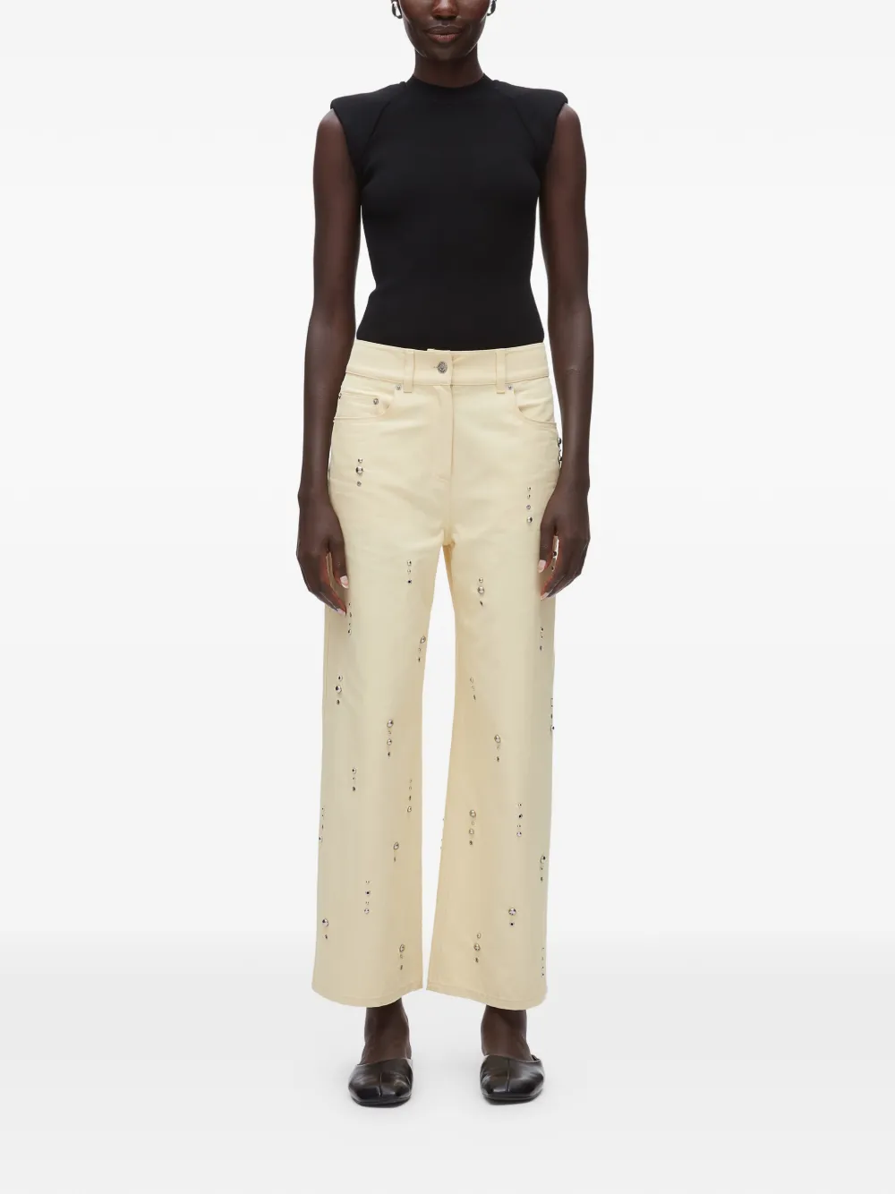  3.1 Phillip Lim Studded Jeans - Neutrals 