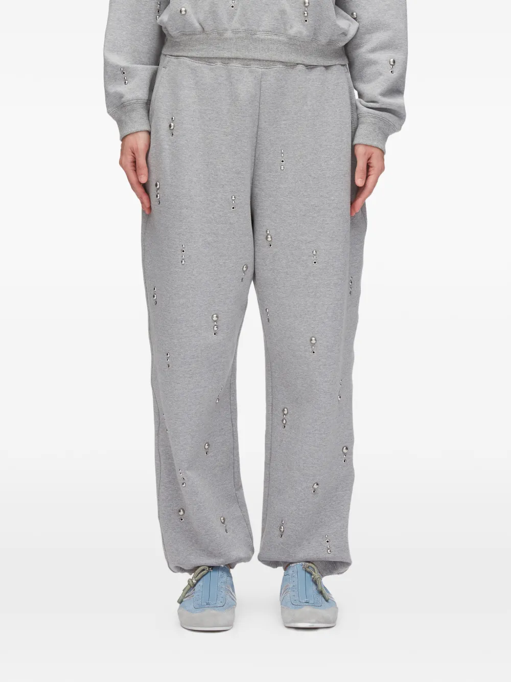 3.1 Phillip Lim Dome embellishment track pants - Grigio