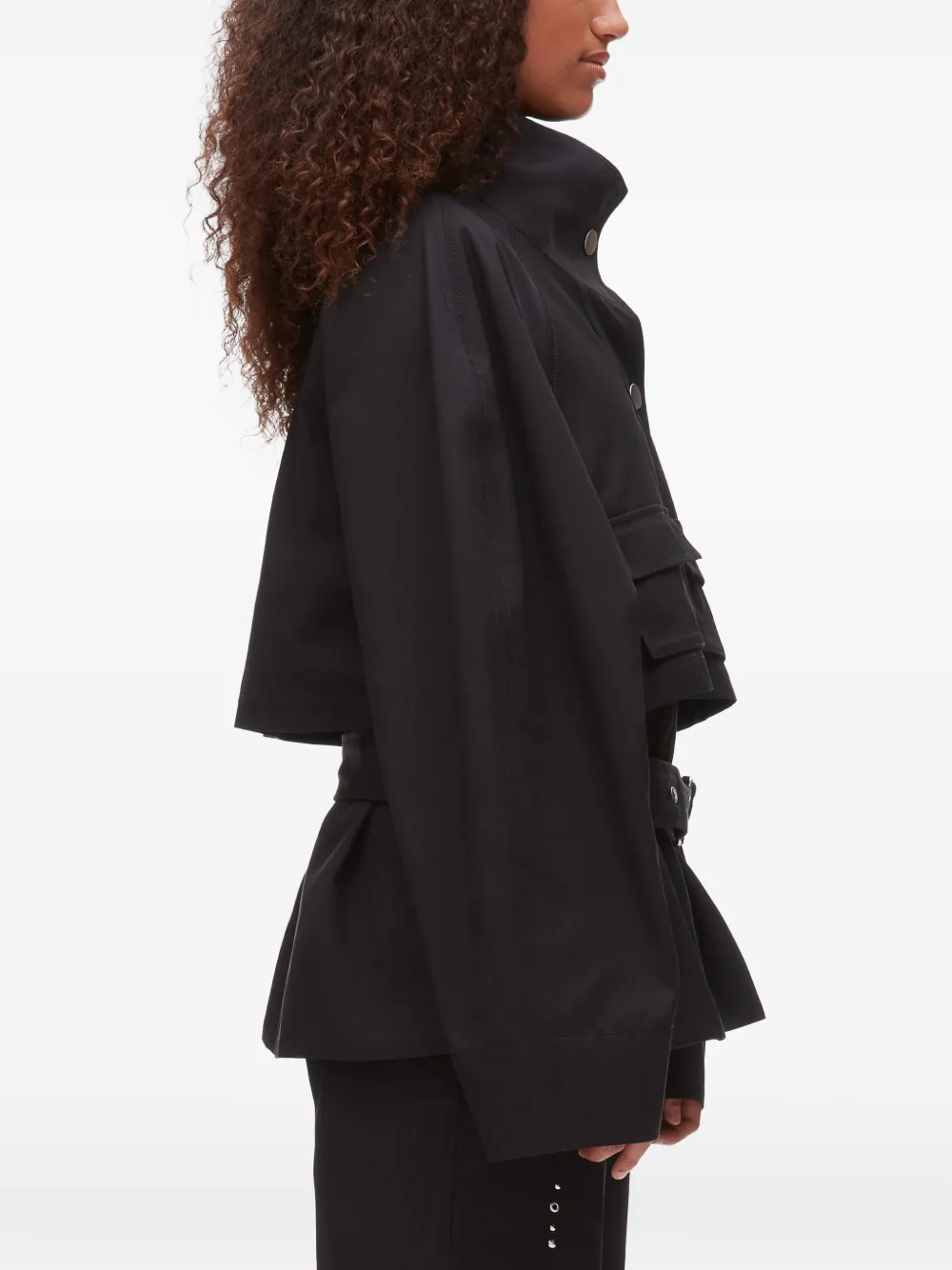 3.1 Phillip Lim Jack met zak en ceintuur Zwart