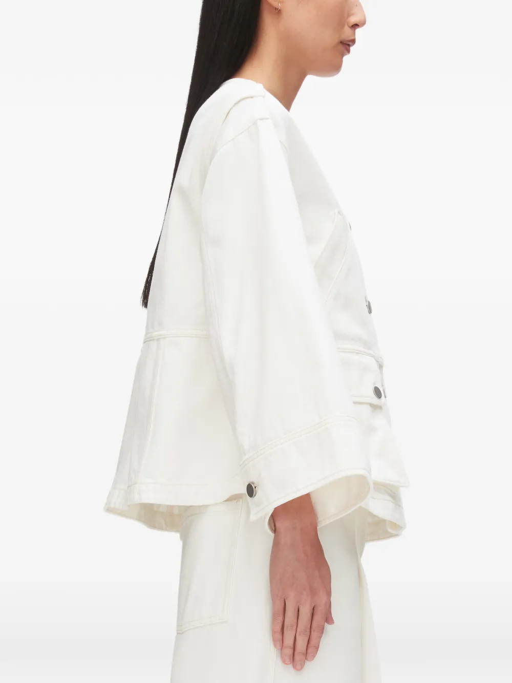 3.1 Phillip Lim Katoenen jack met knopen Beige