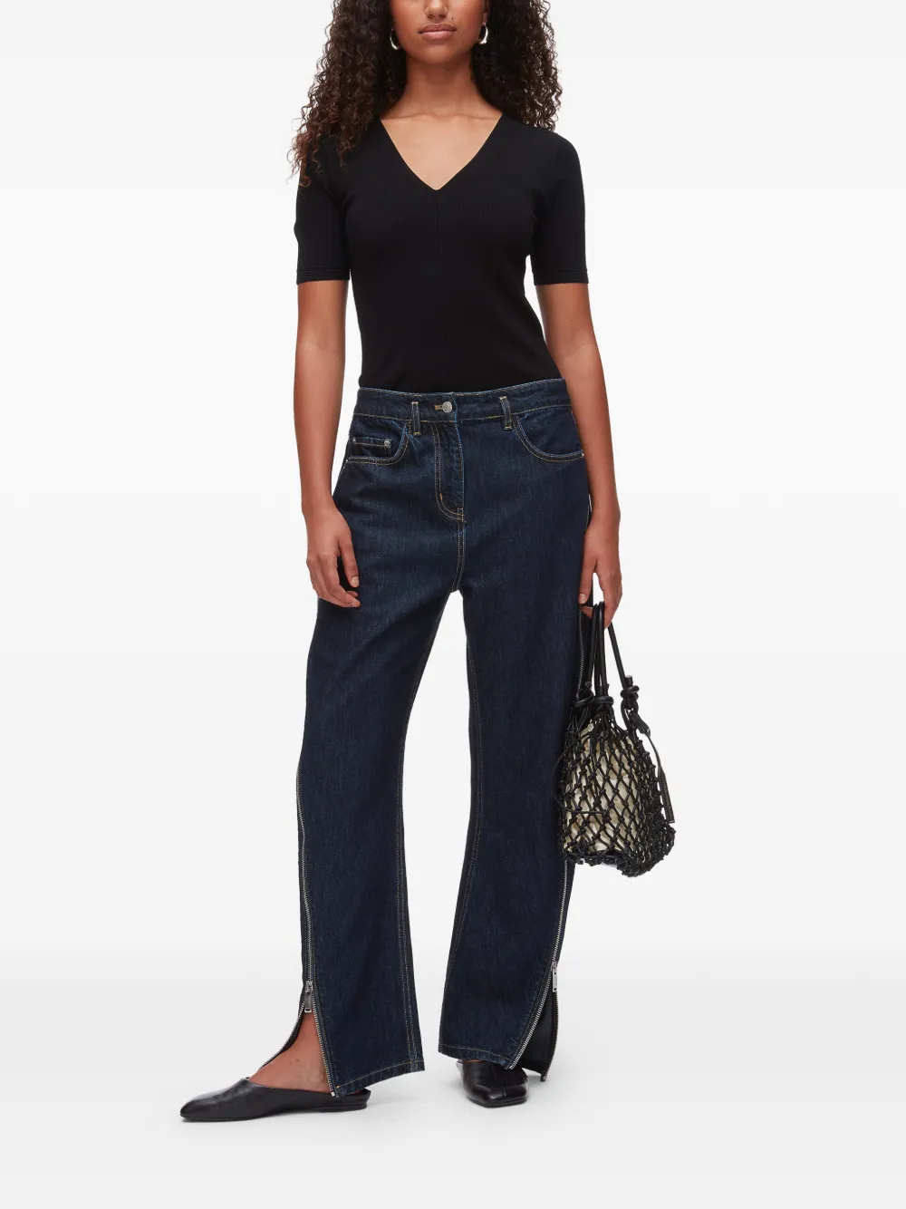  3.1 Phillip Lim Zip-detail Jeans - Blue 