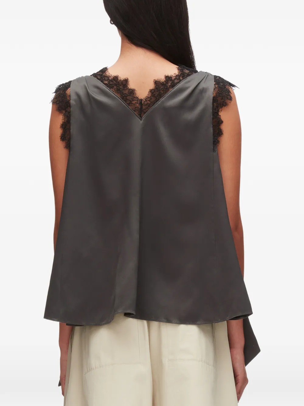 3.1 Phillip Lim Top met v-hals Grijs