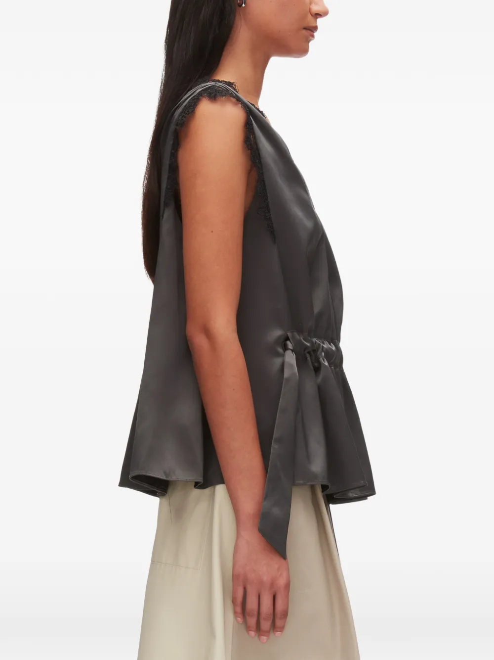 3.1 Phillip Lim Top met v-hals Grijs