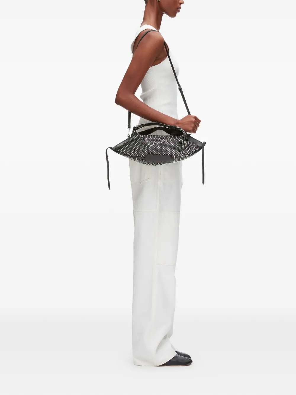  3.1 Phillip Lim Mini Luna Embellished Tote Bag - Black 