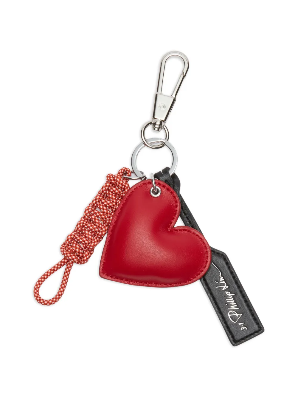 3.1 Phillip Lim Heart charm key fob - Rosso