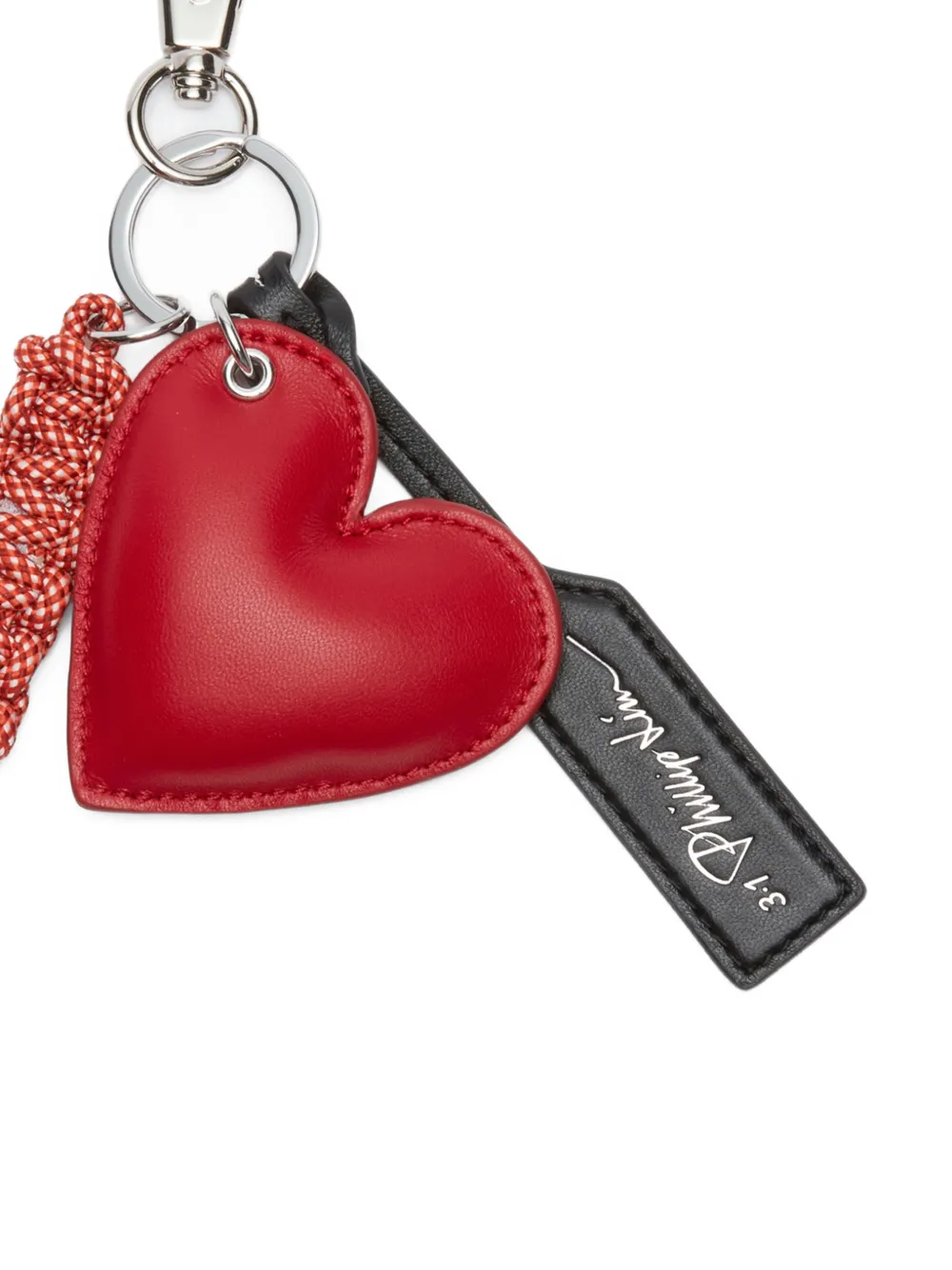  3.1 Phillip Lim Heart Charm Key Fob - Red 