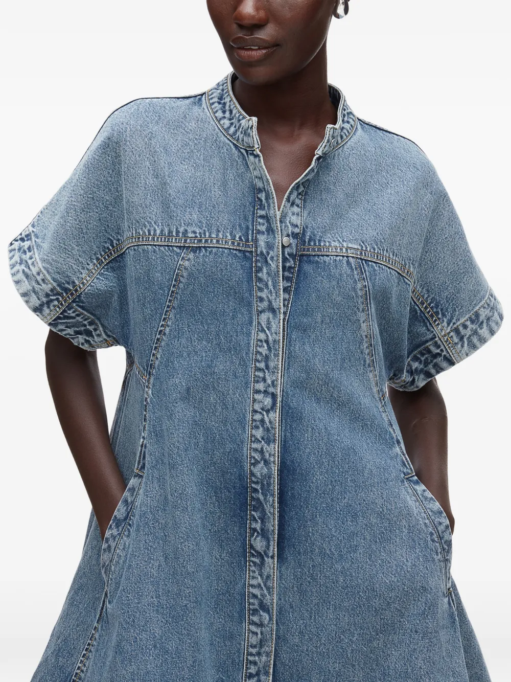 3.1 Phillip Lim Jurk met korte mouwen Blauw
