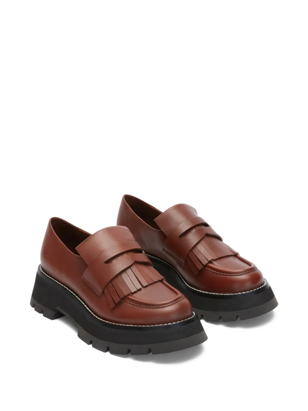  3.1 Phillip Lim Kate Leather Loafers - Brown 