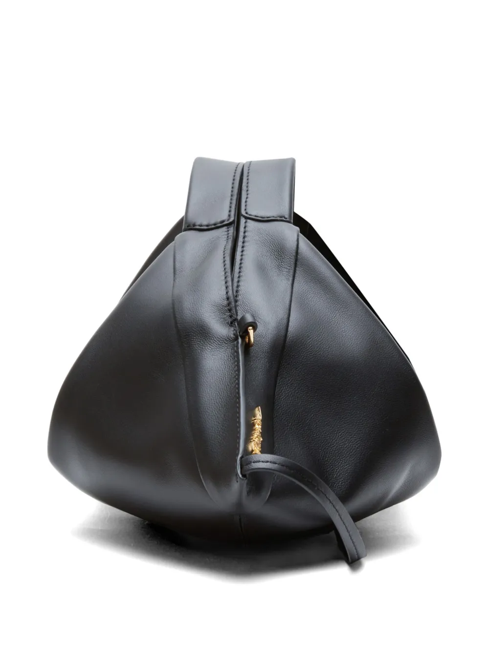 3.1 Phillip Lim Luna leren mini-shopper Zwart