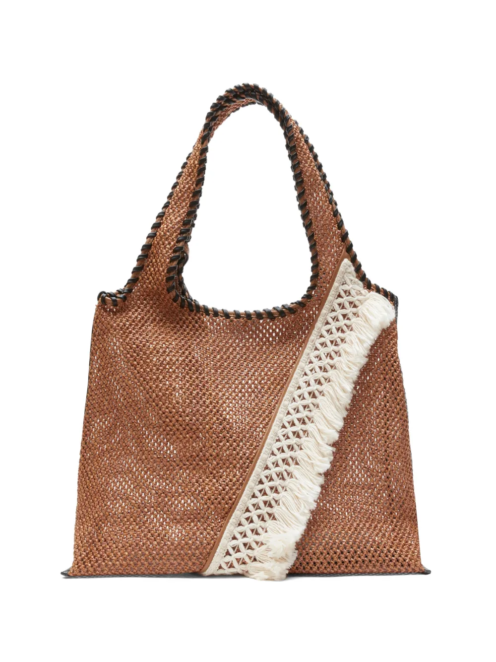 3.1 Phillip Lim fringed woven tote bag - Marrone