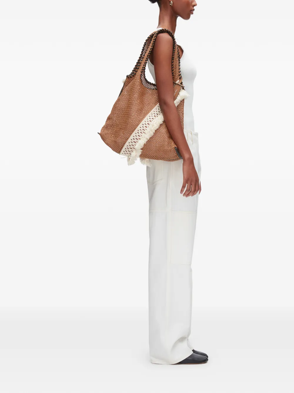3.1 Phillip Lim Shopper met franje Bruin