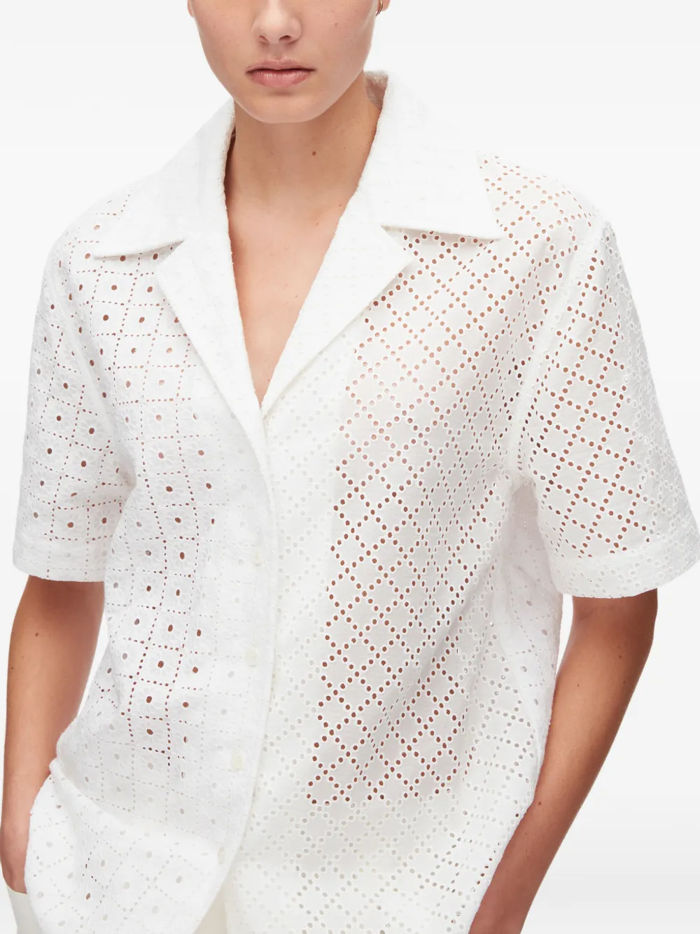 3.1 Phillip Lim パッチワーク シャツ | ホワイト | FARFETCH JP