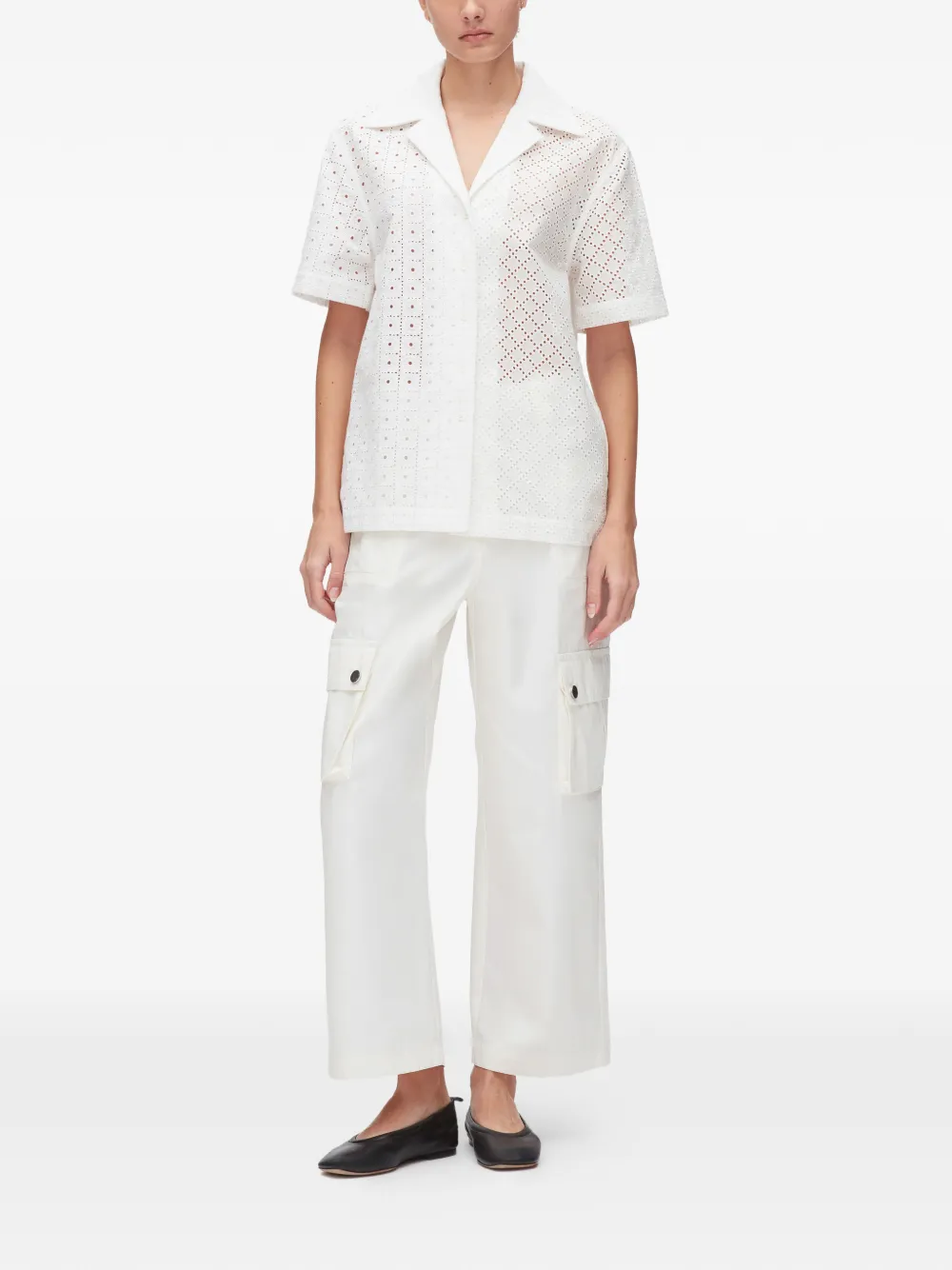  3.1 Phillip Lim Patchwork Shirt - White 