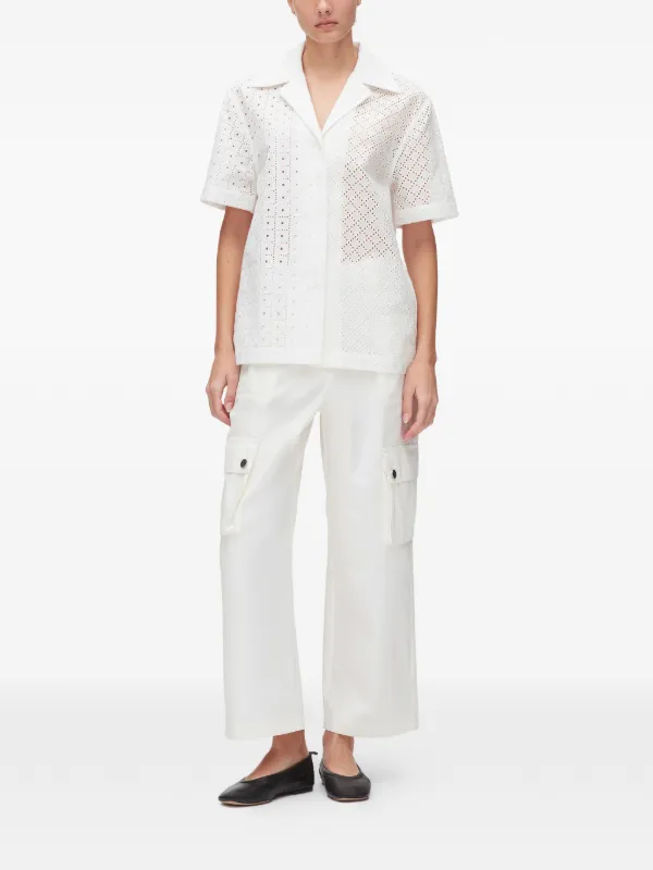 3.1 Phillip Lim パッチワーク シャツ | ホワイト | FARFETCH JP