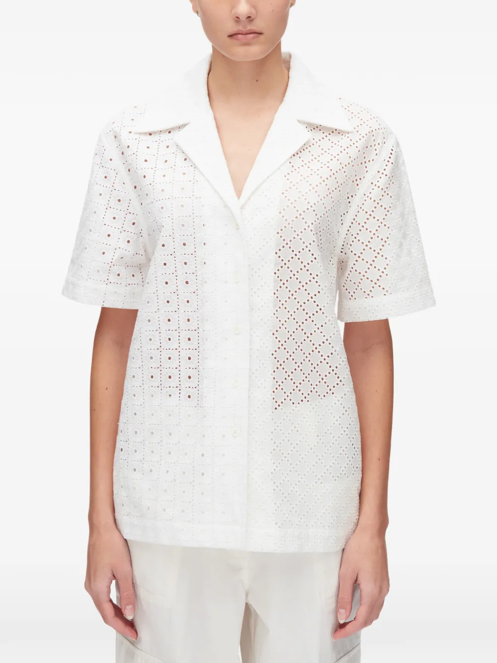  3.1 Phillip Lim Patchwork Shirt - White 