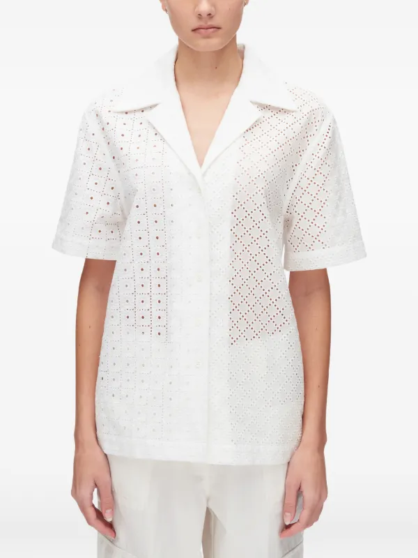 3.1 Phillip Lim パッチワーク シャツ | ホワイト | FARFETCH JP