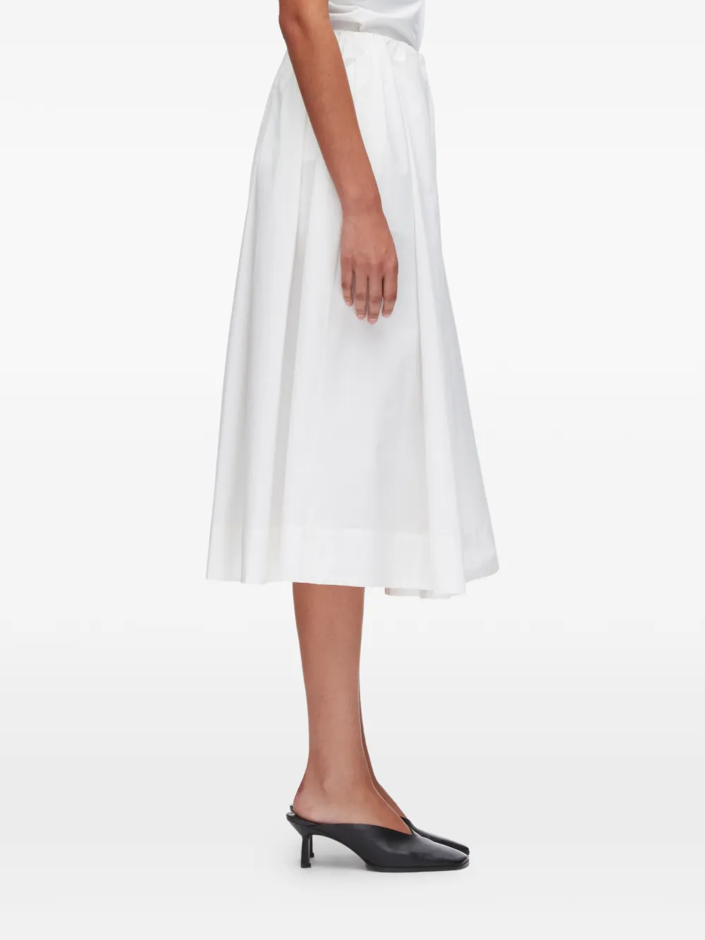 3.1 Phillip Lim Midi-rok met ceintuur Wit