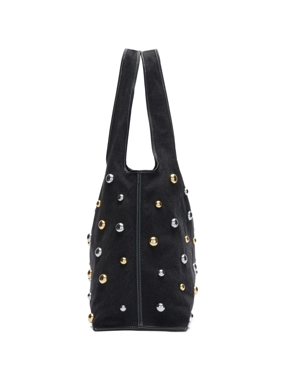 3.1 Phillip Lim Dome shopper met studs Zwart