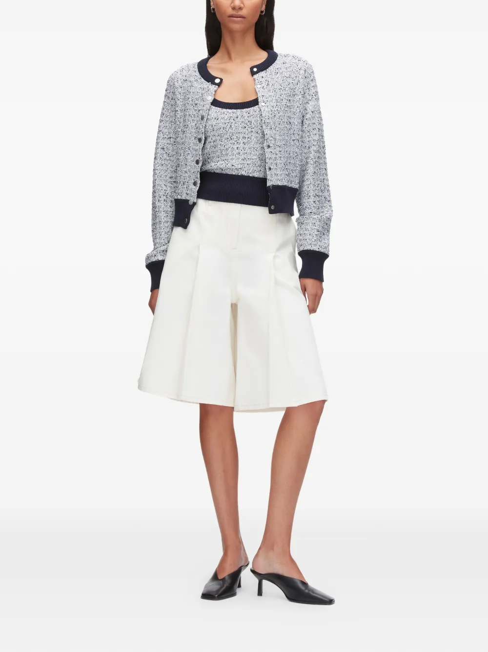 3.1 Phillip Lim Vest met ronde hals Blauw