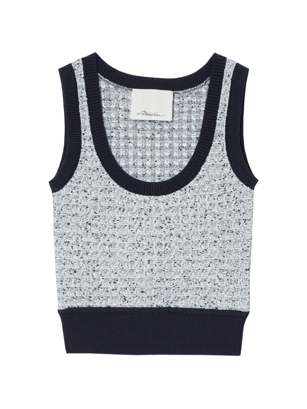 3.1 Phillip Lim ribbed-trim top - Grigio