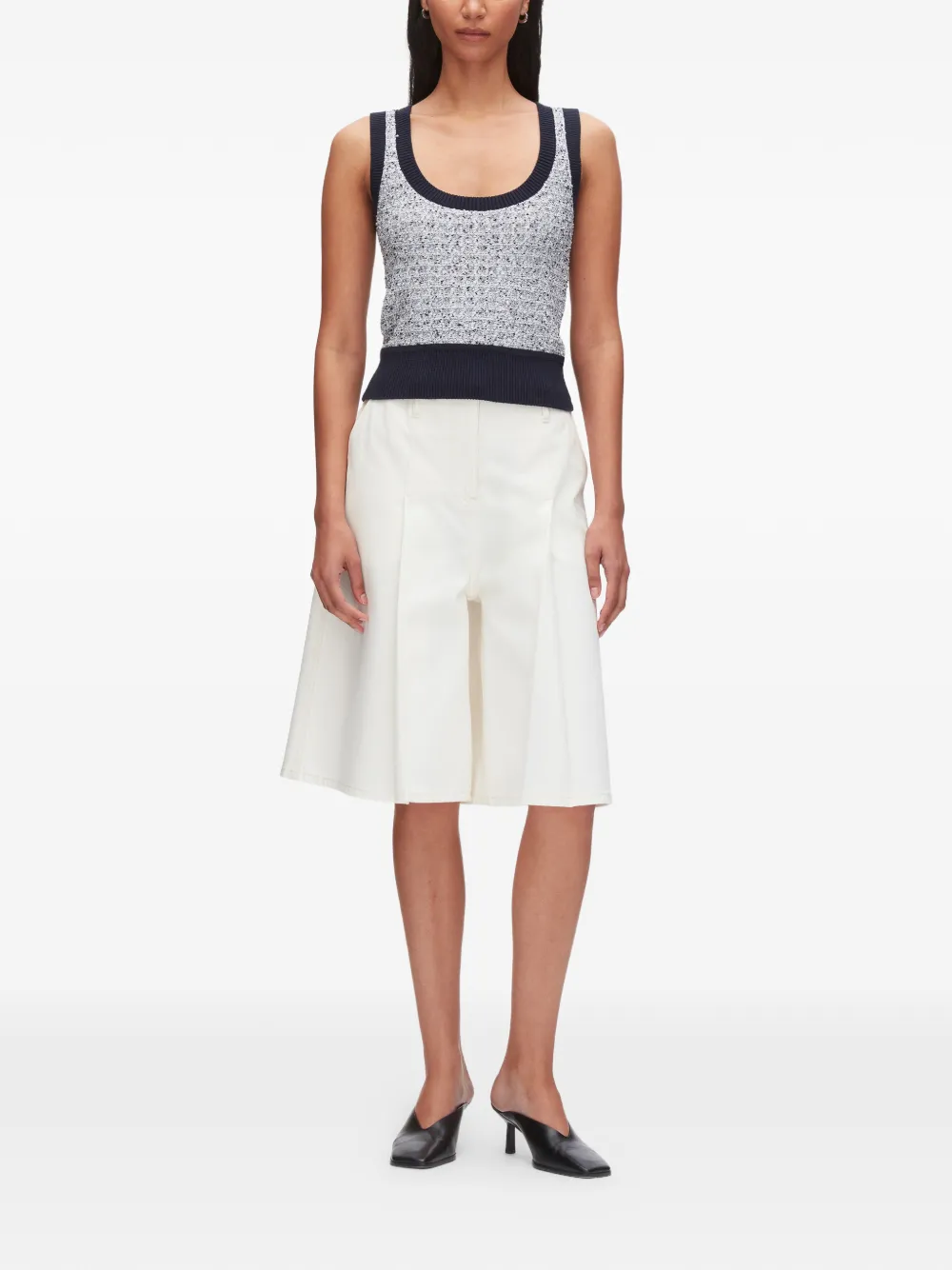 3.1 Phillip Lim Top met geribbelde afwerking Grijs