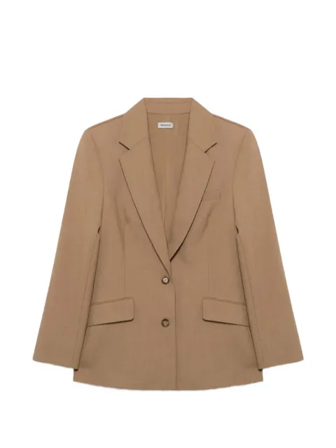 Simkhai notched collar pleated blazer