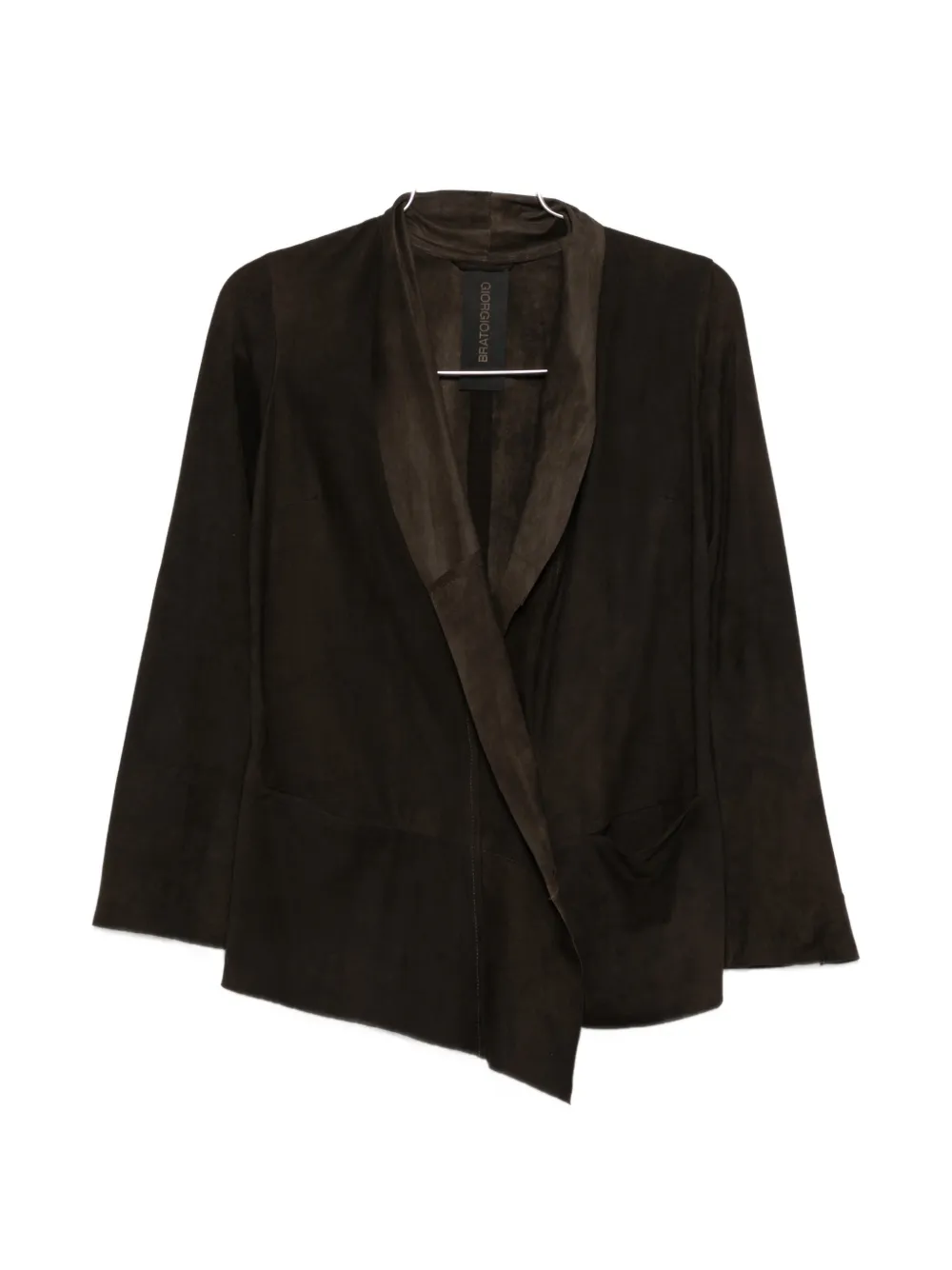 Giorgio Brato shawl-collar jacket - Marrone