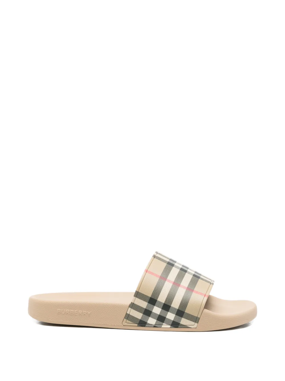 Burberry Geruite slippers Beige