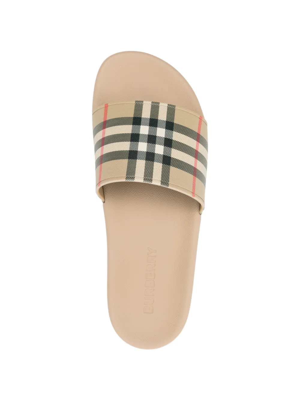 Burberry Geruite slippers Beige