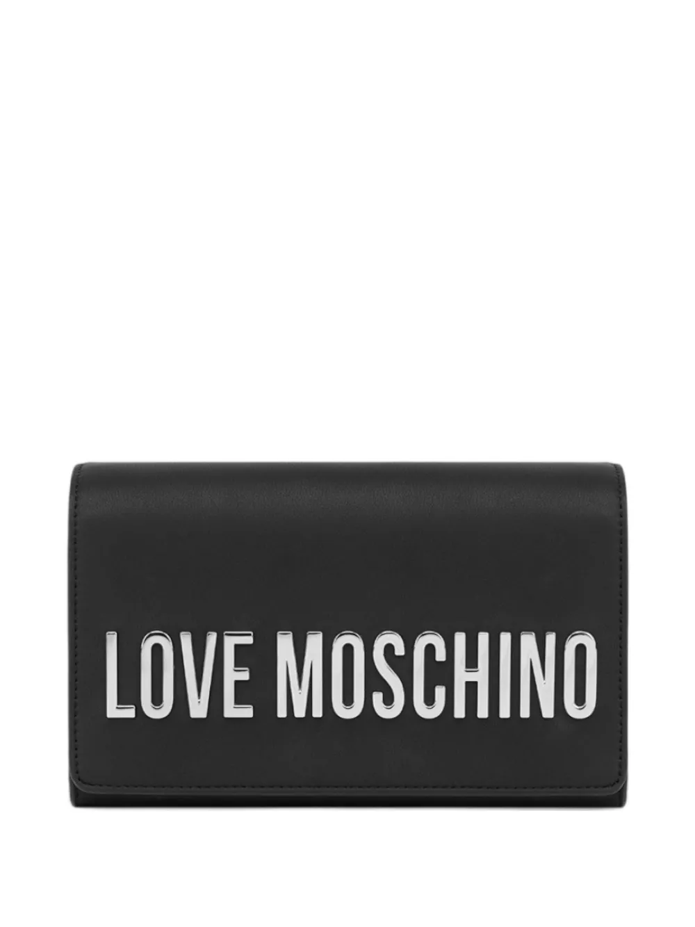 Love Moschino Maxibolso lettering chain shoulder bag - Nero