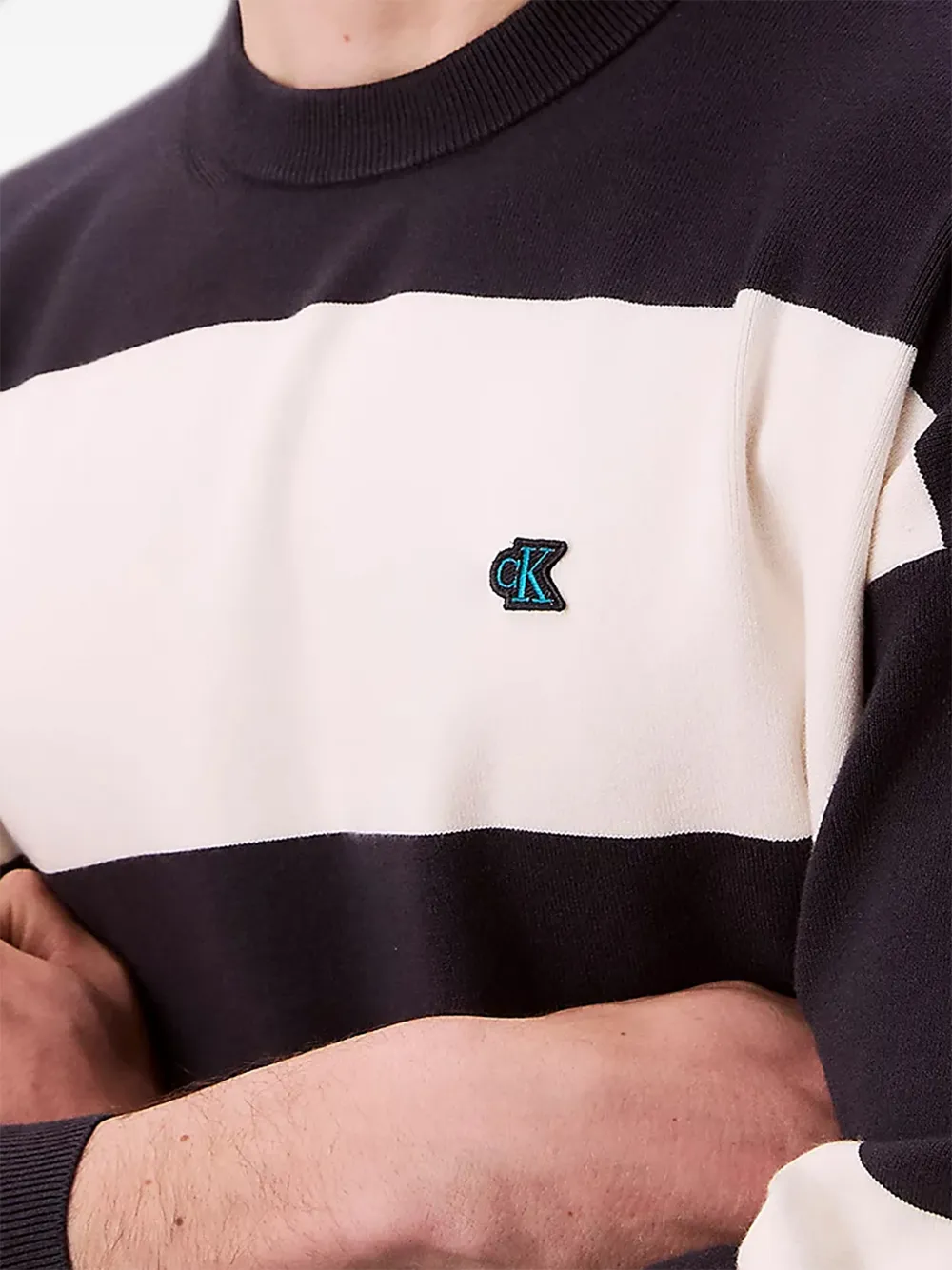  Calvin Klein Logo-patch Sweater - Black 