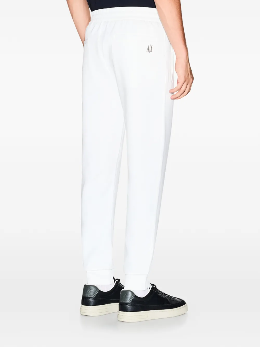 Armani Exchange Trainingsbroek met geborduurd logo Wit