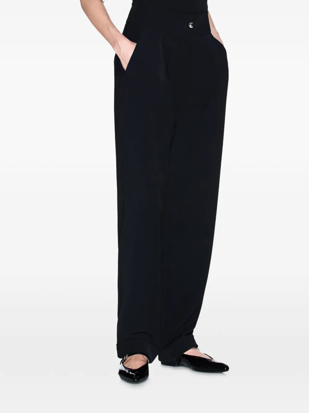  Armani Exchange Pleated Trousers - Black 
