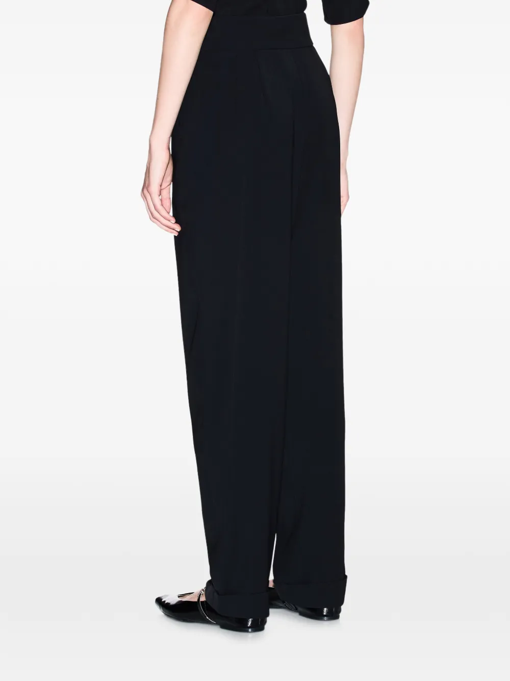  Armani Exchange Pleated Trousers - Black 