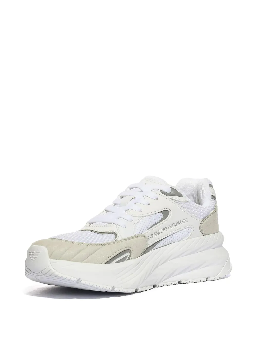 Ea7 Emporio Armani Crusher Sonic Mix sneakers met vlakken Wit