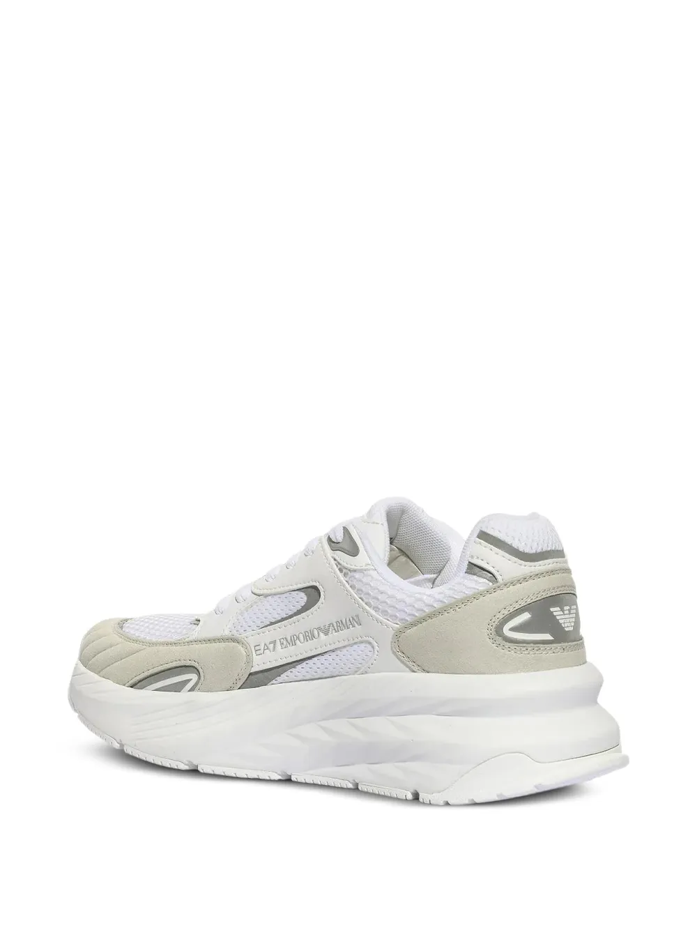 Ea7 Emporio Armani Crusher Sonic Mix sneakers met vlakken Wit