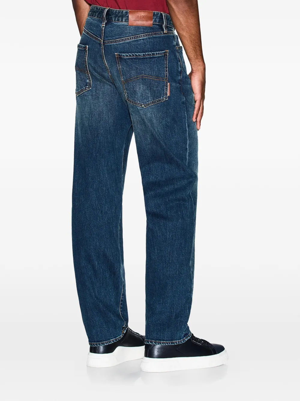  Armani Exchange Relaxed Stretch Jeans - Blue 