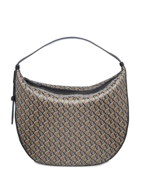 Armani Exchange logo tote bag