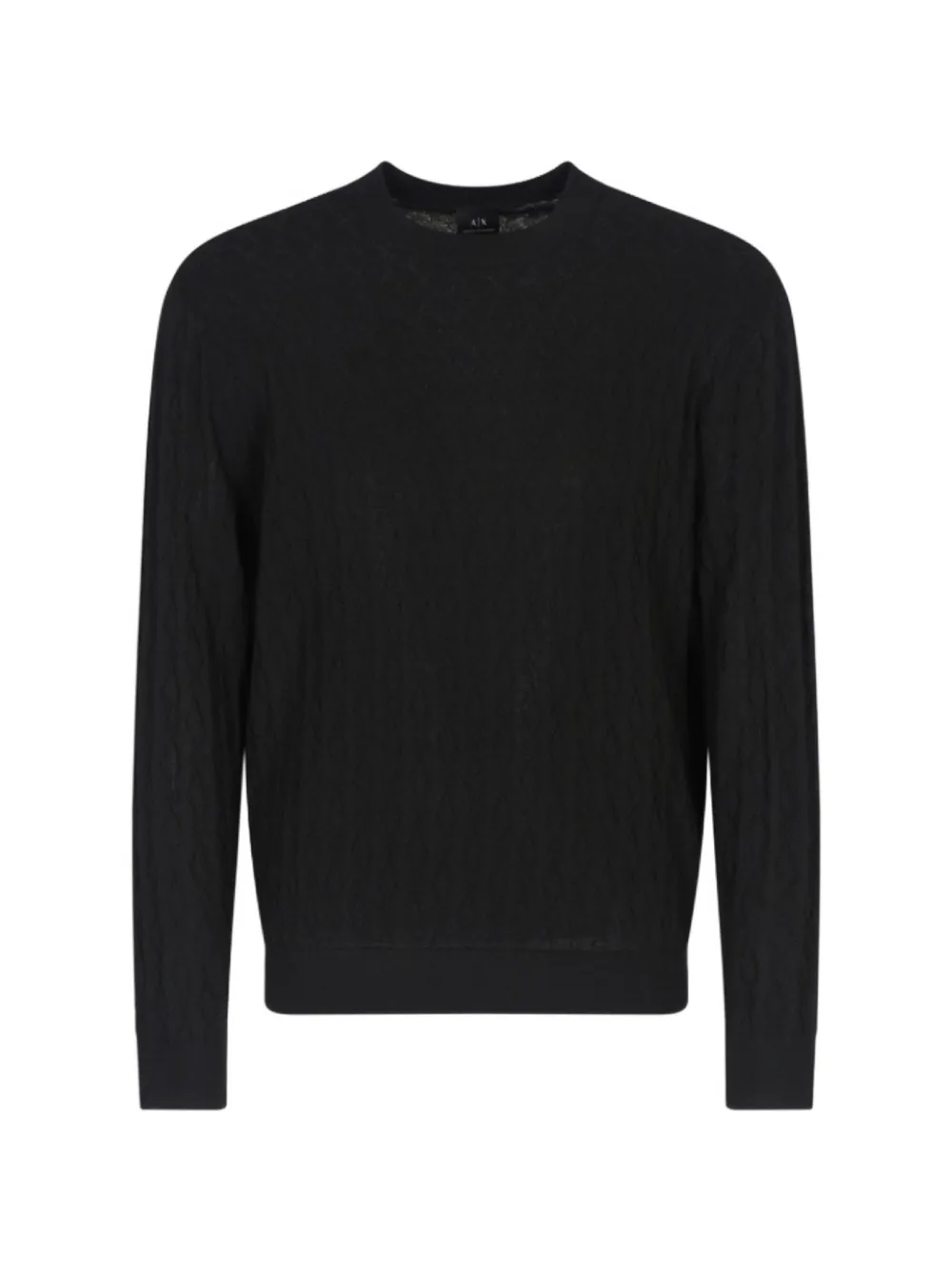 Armani Exchange 다이아몬드 패턴 스웨터 | 블랙 | Image 1