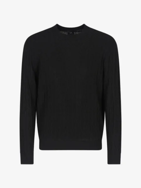 Armani Exchange diamond-patterned sweater