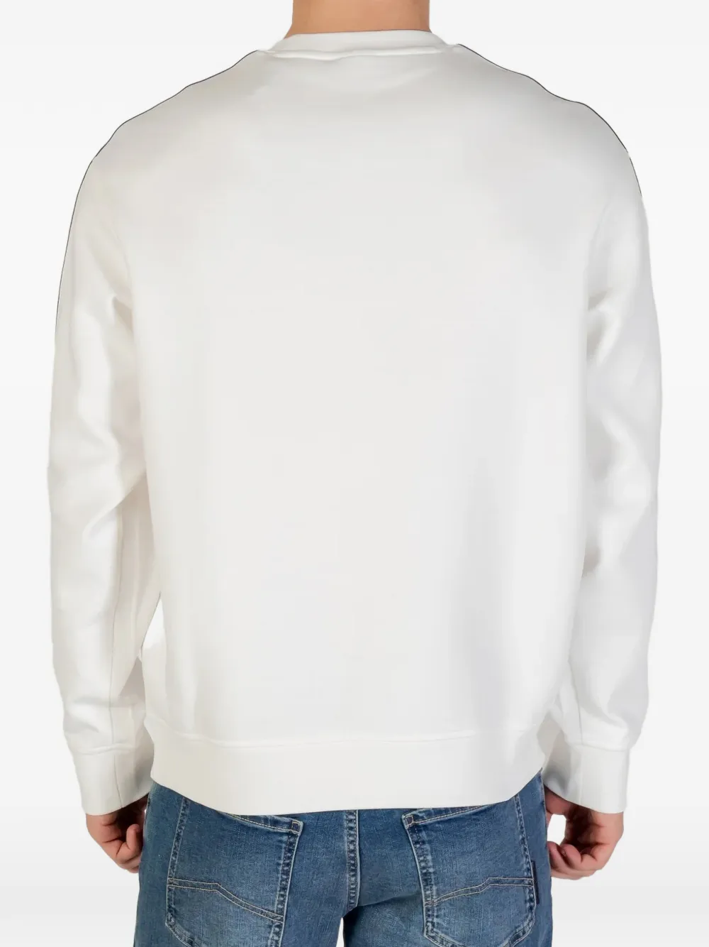  Armani Exchange Stripe Sweatshirt - White 