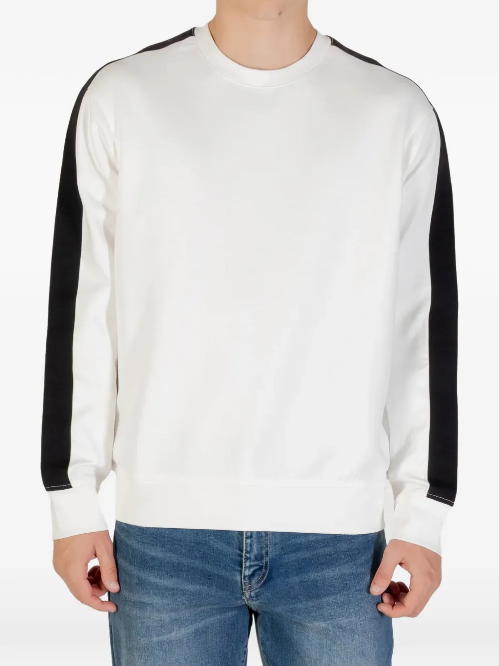 Armani Exchange stripe sweatshirt - Bianco