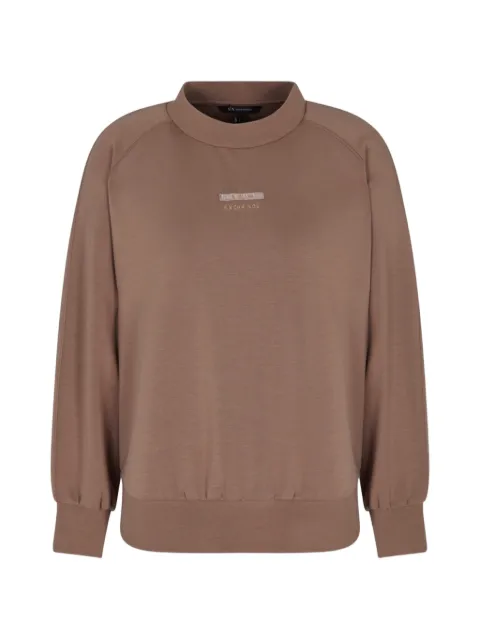 Armani Exchange sudadera con detalle del logo