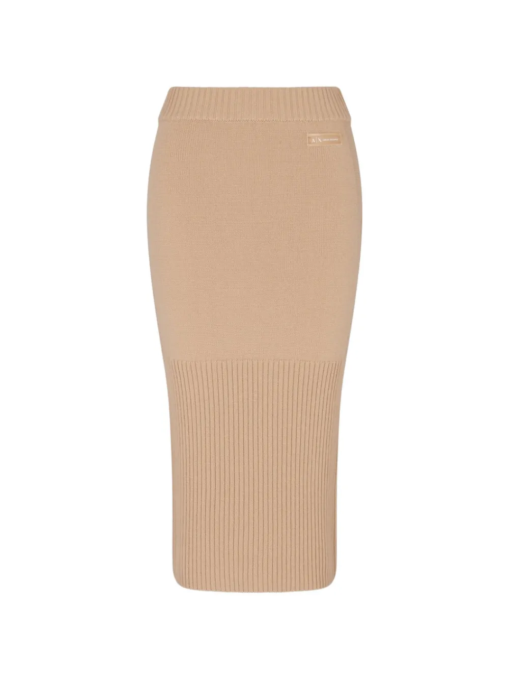 Armani Exchange ribbed midi skirt - Toni neutri