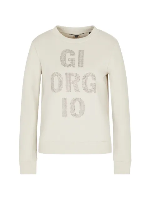 Armani Exchange sudadera con apliques