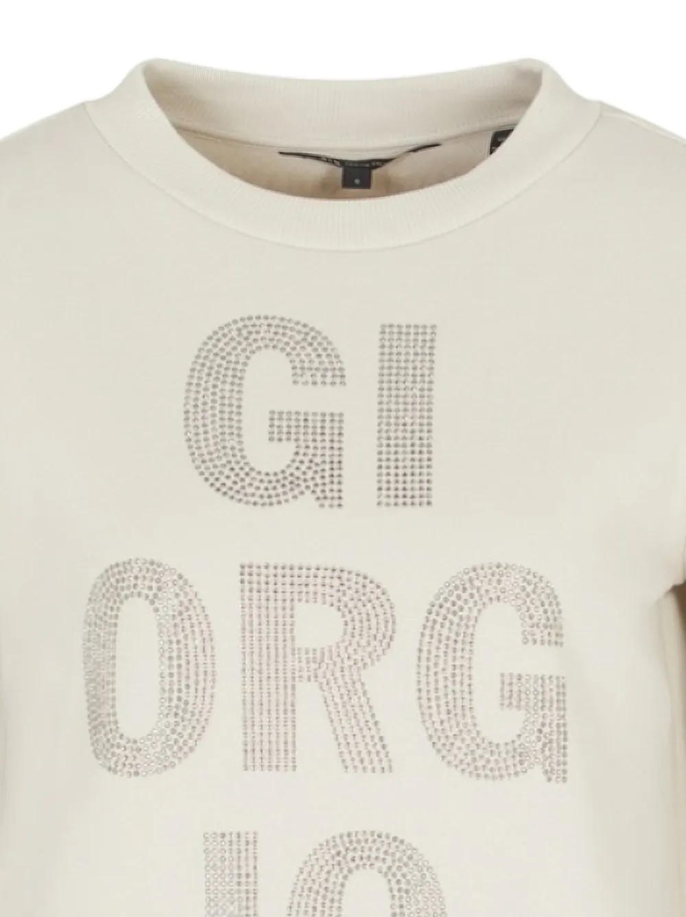  Armani Exchange Embellished Sweatshirt - Neutrals 